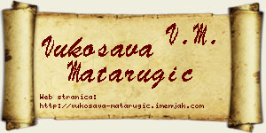 Vukosava Matarugić vizit kartica